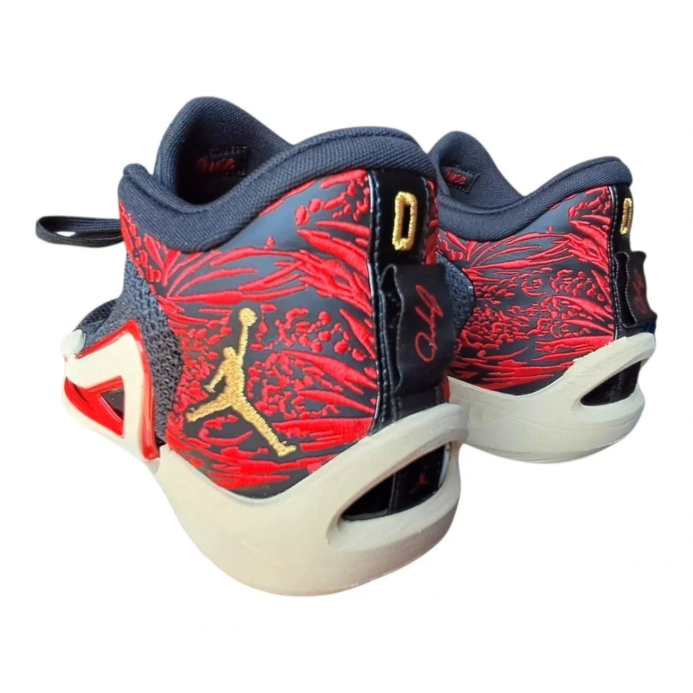 Jordan Tatum 1 Zoo Black University Red Men's Basketball Shoes DX5572-001 Sz 12